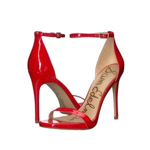 Sam Edelman Patti Ankle Strap Red Sandals
